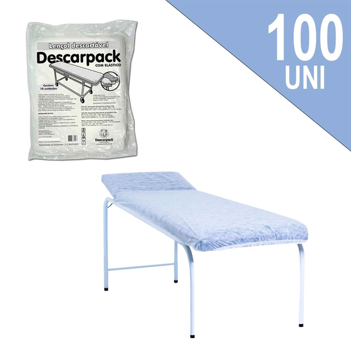 Lençol Elástico 90cm x 2m - DESCARPACK