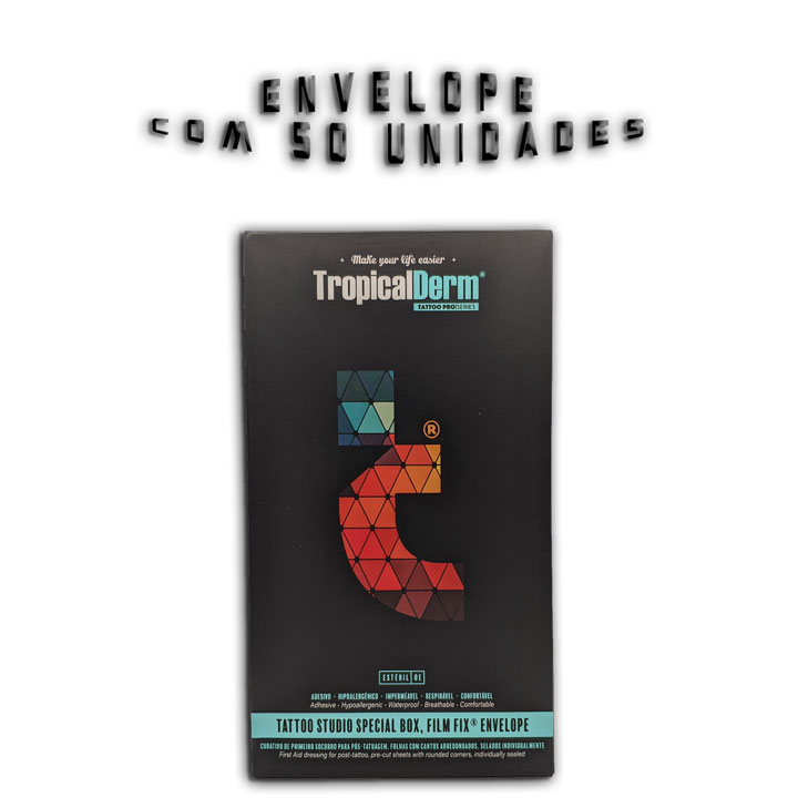 TropicalDerm Filme Envelope - Envelope TropicalDerm 50 Filmes