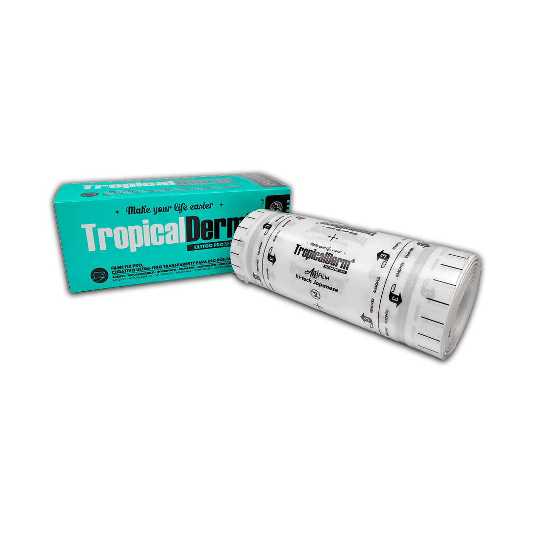 TropicalDerm Filme Fix Pro 2.0 Transparente Rolo 15cm X 10mt