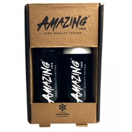 Kit de Tintas Amazing 120ml - Preto e Branco