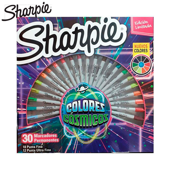 Kit 30 Sharpie Cosmic Color