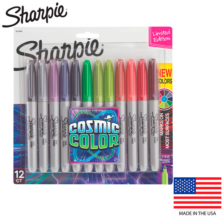 Kit 12 Caneta Sharpie Fine Cosmic Color