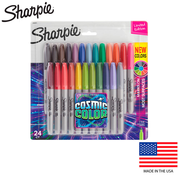 Kit 24 Caneta Sharpie Fine Cosmic Color