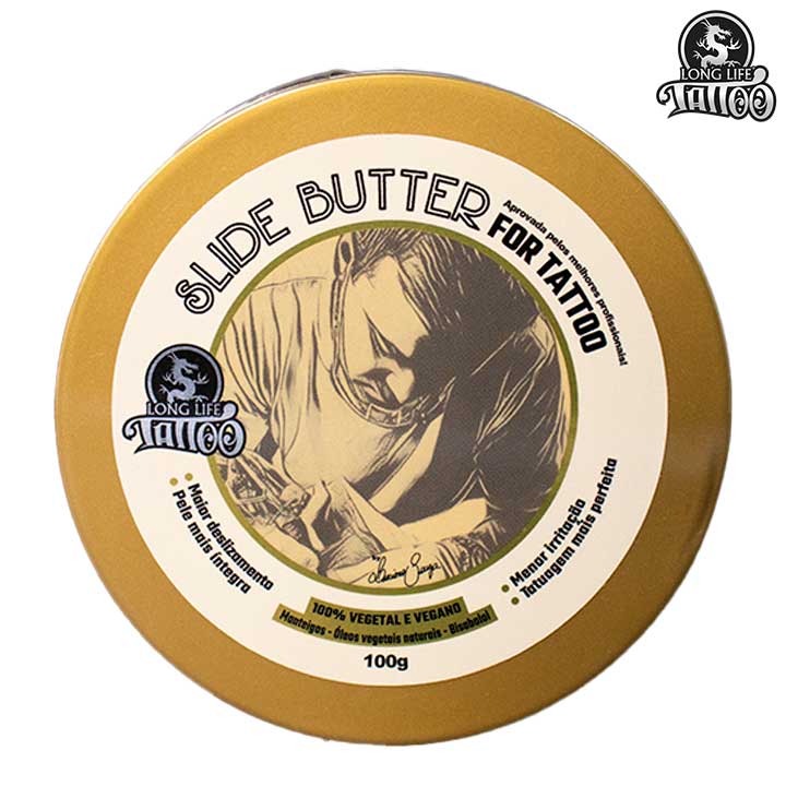 Manteiga Slide Butter Tattoo Long Life - 100 Gramas