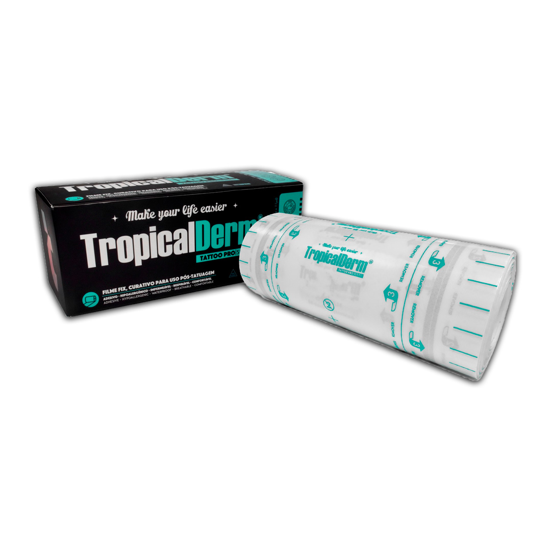 TropicalDerm Filme Fix Transparente Rolo 10mt x 15cm