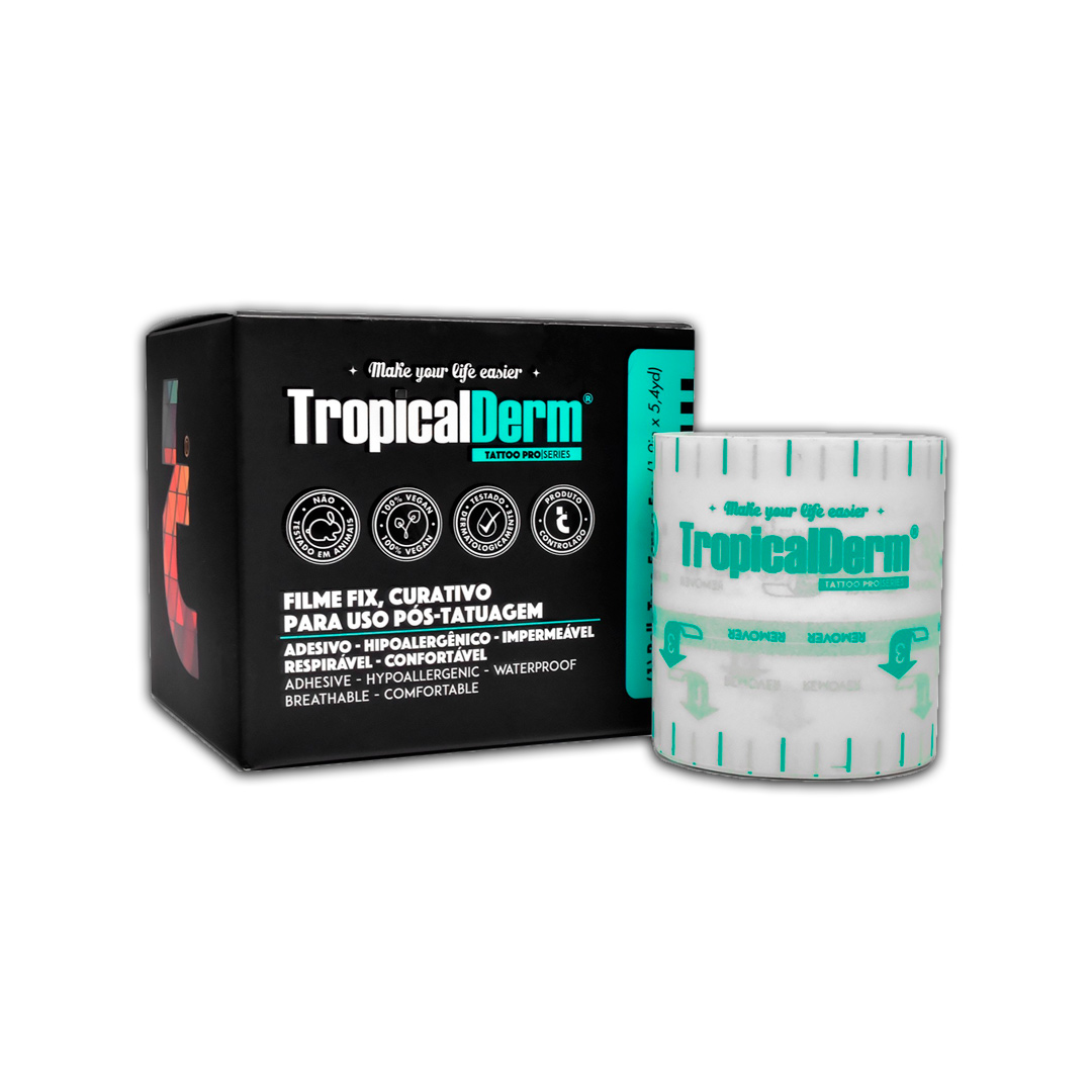 TropicalDerm Filme Fix Transparente Rolo 5mt x 5cm