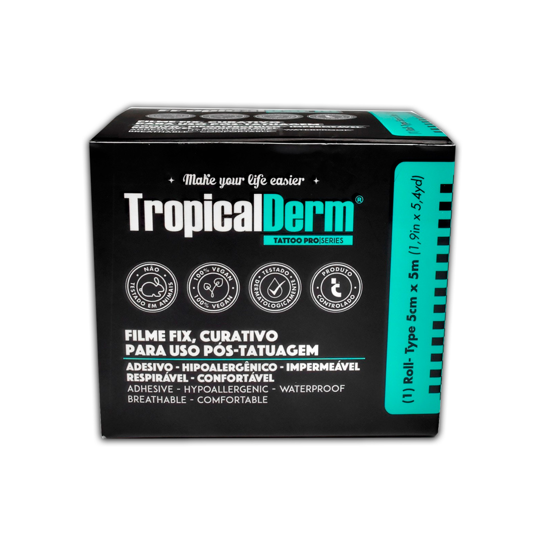 TropicalDerm Filme Fix Transparente Rolo 5mt x 5cm